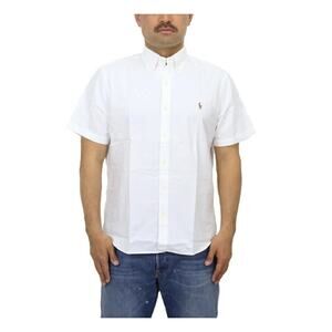 NWT Polo Ralph Lauren Men’s Classic Fit Short Sleeve Shirt White Size XL
